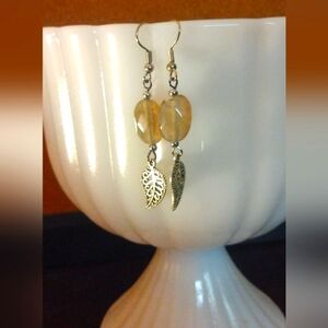 Elegant Silver Leaf Earrings